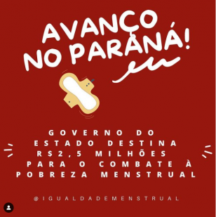 Coletivo Igualdade Menstrual promove ações de combate à pobreza menstrual no Paraná 