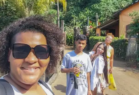 Fernanda , seguida de Rhyan, Ana Júlia e Alessandra. 