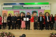 O governador Carlos Massa Ratinho Junior lançou nesta segunda-feira (29) o programa "Caravana Paraná Unido Pelas Mulheres".