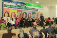 O governador Carlos Massa Ratinho Junior lançou nesta segunda-feira (29) o programa "Caravana Paraná Unido Pelas Mulheres".