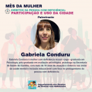 Um olhar feminino sobre o uso da cidade pelas pessoas com deficiência. 