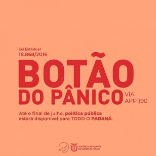 Botão do pânico poderá estar disponível  em todo o Estado até o final de julho