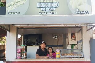 Lanchonete “Bionguinho do Elvis”, do empreendedor Alvis Vaz, em Pérola, no Noroeste
