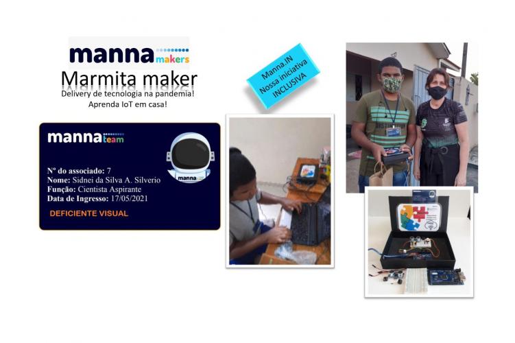 0 participante do projeto Sidnei Silverio recebe um Kit delivery de tecnologia