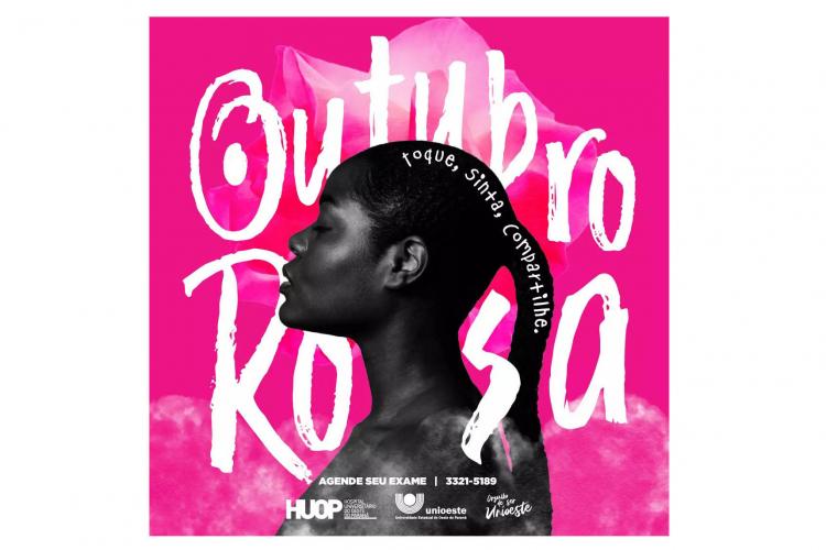 O Hospital Universitário do Oeste do Paraná (Huop) realiza exames de mamografia gratuitamente, através do Sistema Único de Saúde (SUS). Durante o mês de outubro, o hospital oferecerá os exames também em horários alternativos, no período da noite nos dias 18,19 e 20 de outubro, das 19h às 21h, e nos demais dias das 13h às 17h. - Cascavel, 01/10/2021