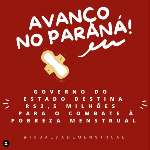 Coletivo Igualdade Menstrual promove ações de combate à pobreza menstrual no Paraná