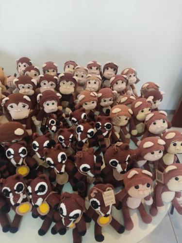 bichinhos de pano exposto