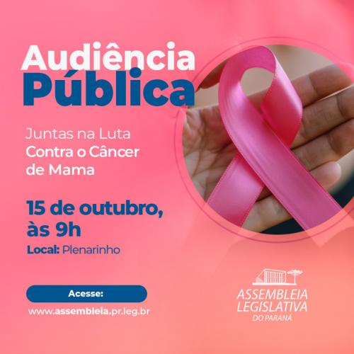 Audiência Pública contra o câncer de mama