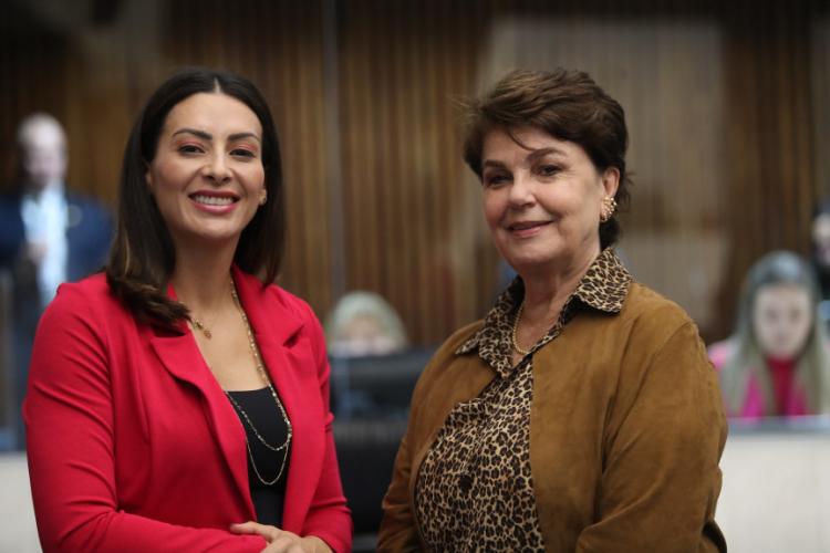 Cristina Silvestri (PP) e Mabel Canto (PSDB)