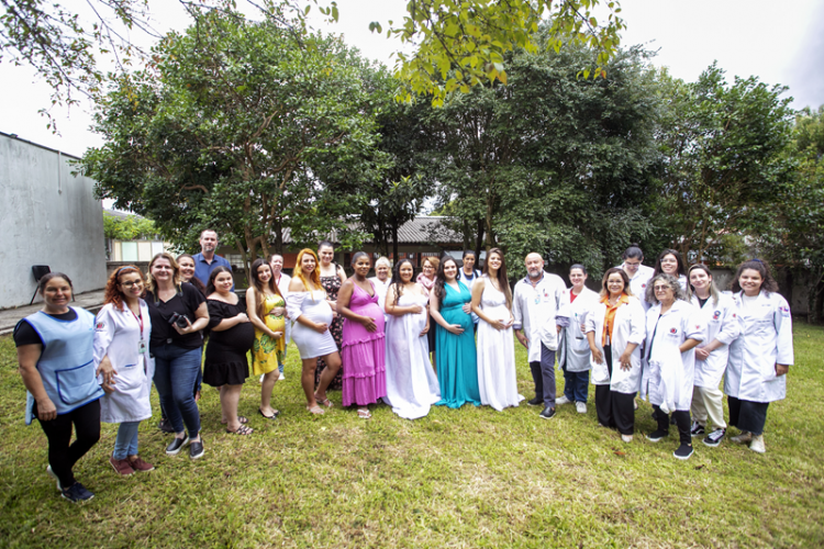 Ensaio de gestantes realizado com carinho e dedicação por uma servidora da US Concórdia.