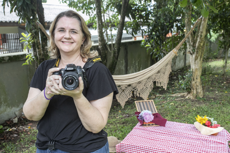 Ensaio de gestantes realizado com carinho e dedicação por uma servidora da US Concórdia.