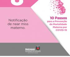 Cards - Sesa recomenda 10 passos para a prevenção da mortalidade materna por Covid-19