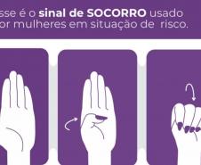 PCPR inicia ação para combater violência contra mulher com divulgação de sinal de socorro