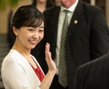Princesa Kako de Akishino exalta memória dos imigrantes japoneses em visita a Maringá