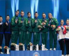 Atleta paranaense conquista ouro inédito em Copa do Mundo de ginástica rítmica