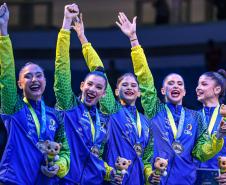 Com duas atletas do Paraná, Brasil conquista prata inédita no Mundial de Ginástica Rítmica