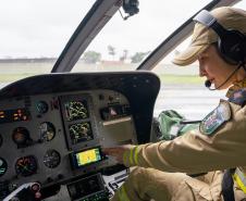 Pioneirismo nas alturas: Corpo de Bombeiros tem primeira mulher piloto de helicóptero 