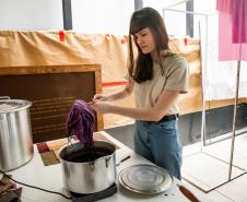 Lançamento de livro no Museu Alfredo Andersen