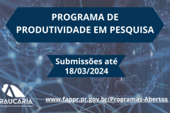 Governo do Estado investe mais de R$ 8 milhões em bolsas de produtividade em pesquisa