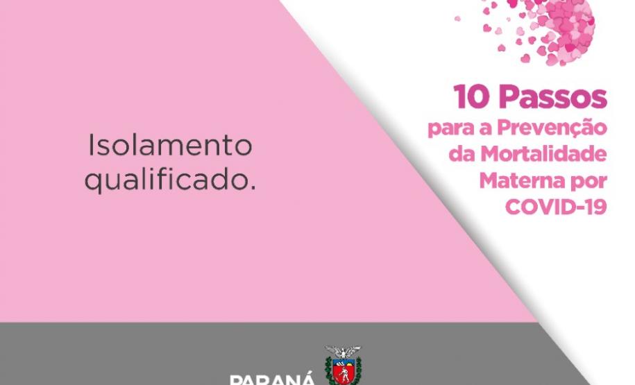 Cards - Sesa recomenda 10 passos para a prevenção da mortalidade materna por Covid-19