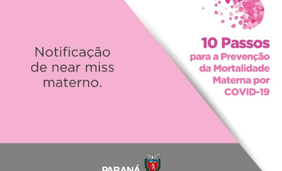Cards - Sesa recomenda 10 passos para a prevenção da mortalidade materna por Covid-19