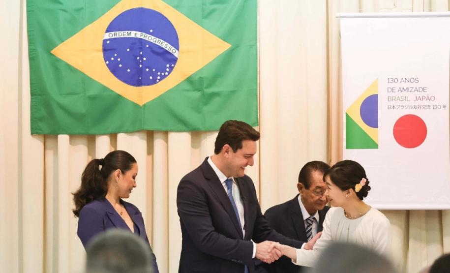 Laços históricos: governador destaca parceria do Paraná com Japão em visita da princesa