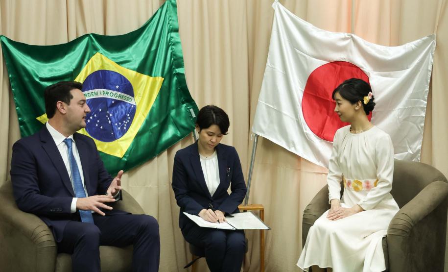 Laços históricos: governador destaca parceria do Paraná com Japão em visita da princesa