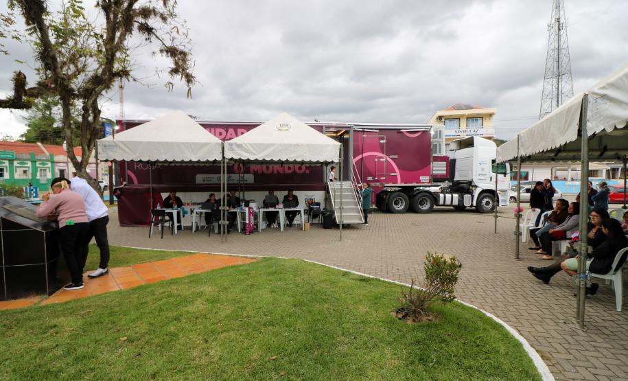 Atendimentos da Carreta Saúde da Mulher em Cerro Azul