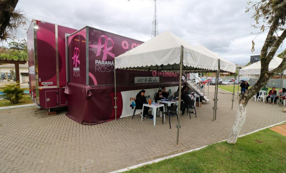 Atendimentos da Carreta Saúde da Mulher em Cerro Azul