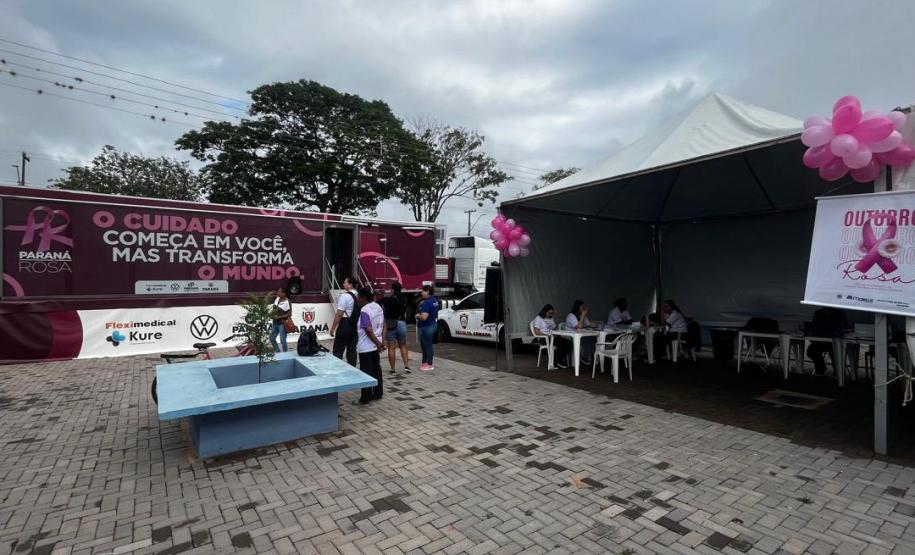 Carreta da Saúde da Mulher da Sesa atinge marca de mais de 1,5 mil procedimentos na região de Mariluz