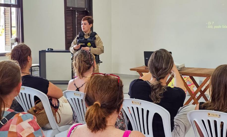 Em Guaratuba, palestra do Mulher Segura Paraná destaca prevenção ao feminicídio
