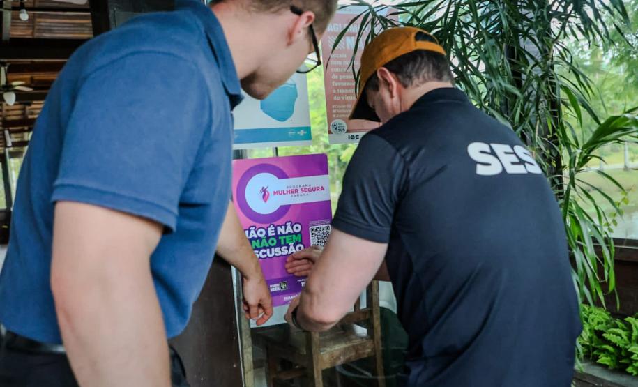 Ação do Programa Mulher Segura orienta moradores e turistas em Morretes