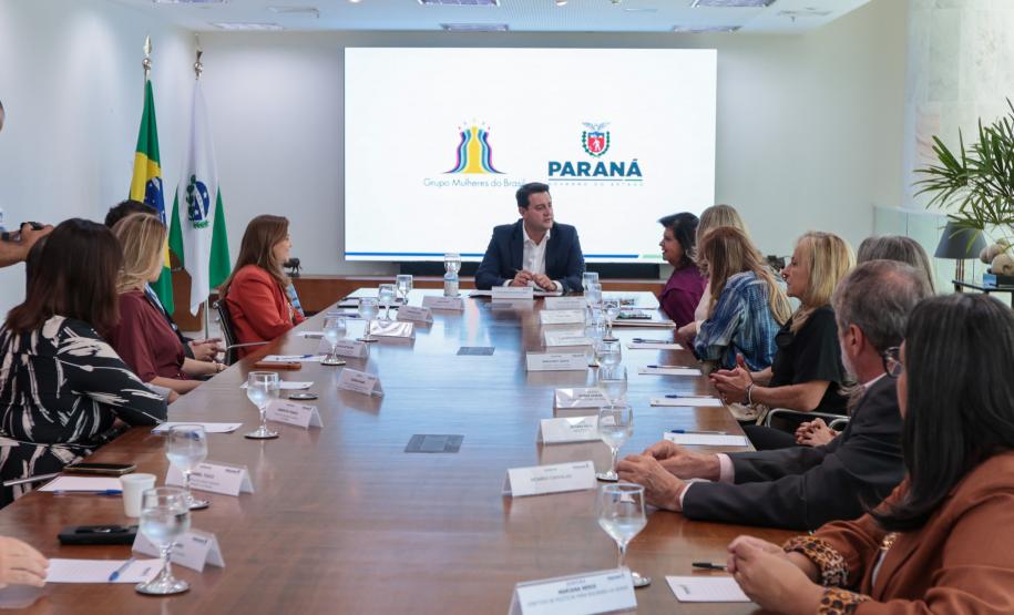 Governador recebe lideranças empresariais para conhecer iniciativa contra violência à mulher