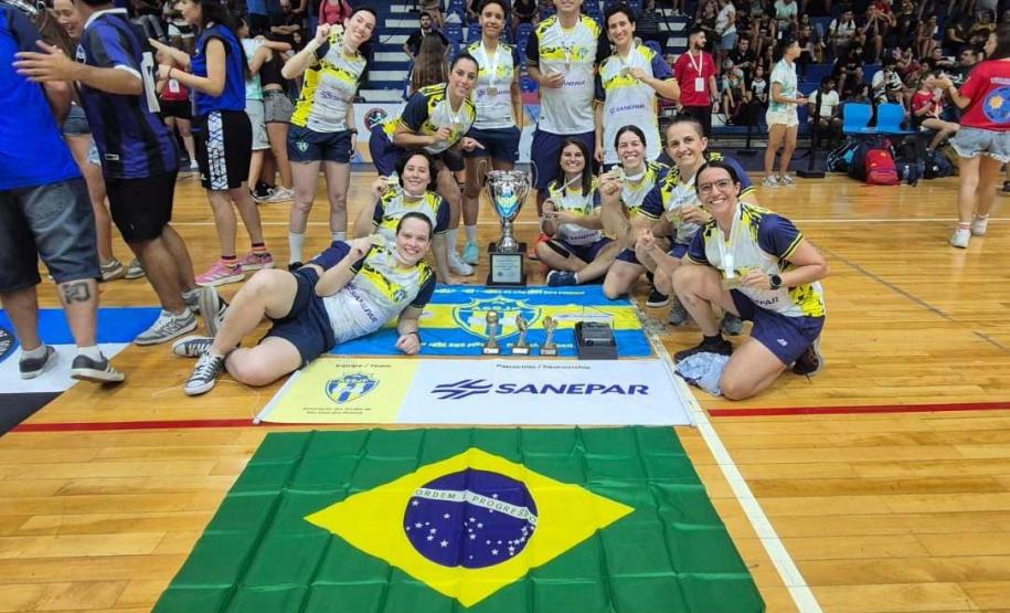 Time feminino do Paraná patrocinado pela Sanepar é campeão mundial de clubes no futsal para surdos